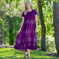 Paisley & Swirls Cap Sleeve Dress