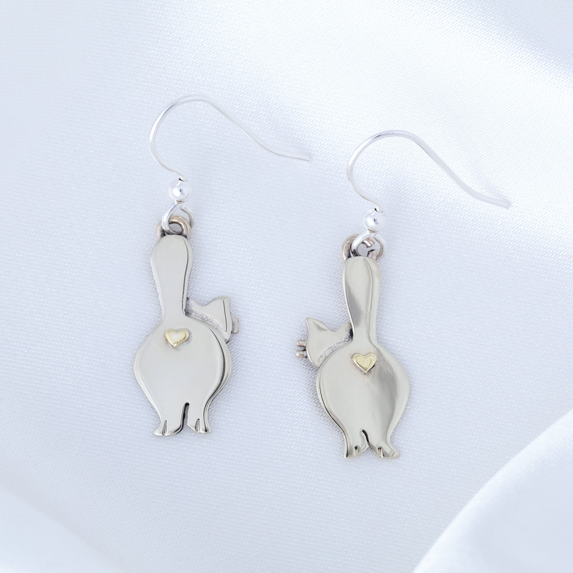 Cat & Dog Mixed Metal Earrings | Handmade, Fair Trade