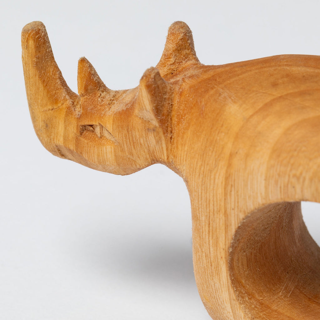 Wildlife Olive Wood Napkin Ring - Set of 4