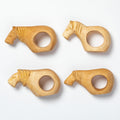 Wildlife Olive Wood Napkin Ring - Set of 4