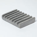 Hand-carved Soapstone Soap Dish with Ridges