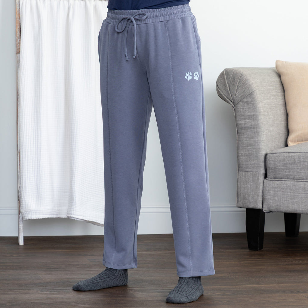 Paw Print Ultra Soft Modal Wrinkle Resistant Pants with Pockets