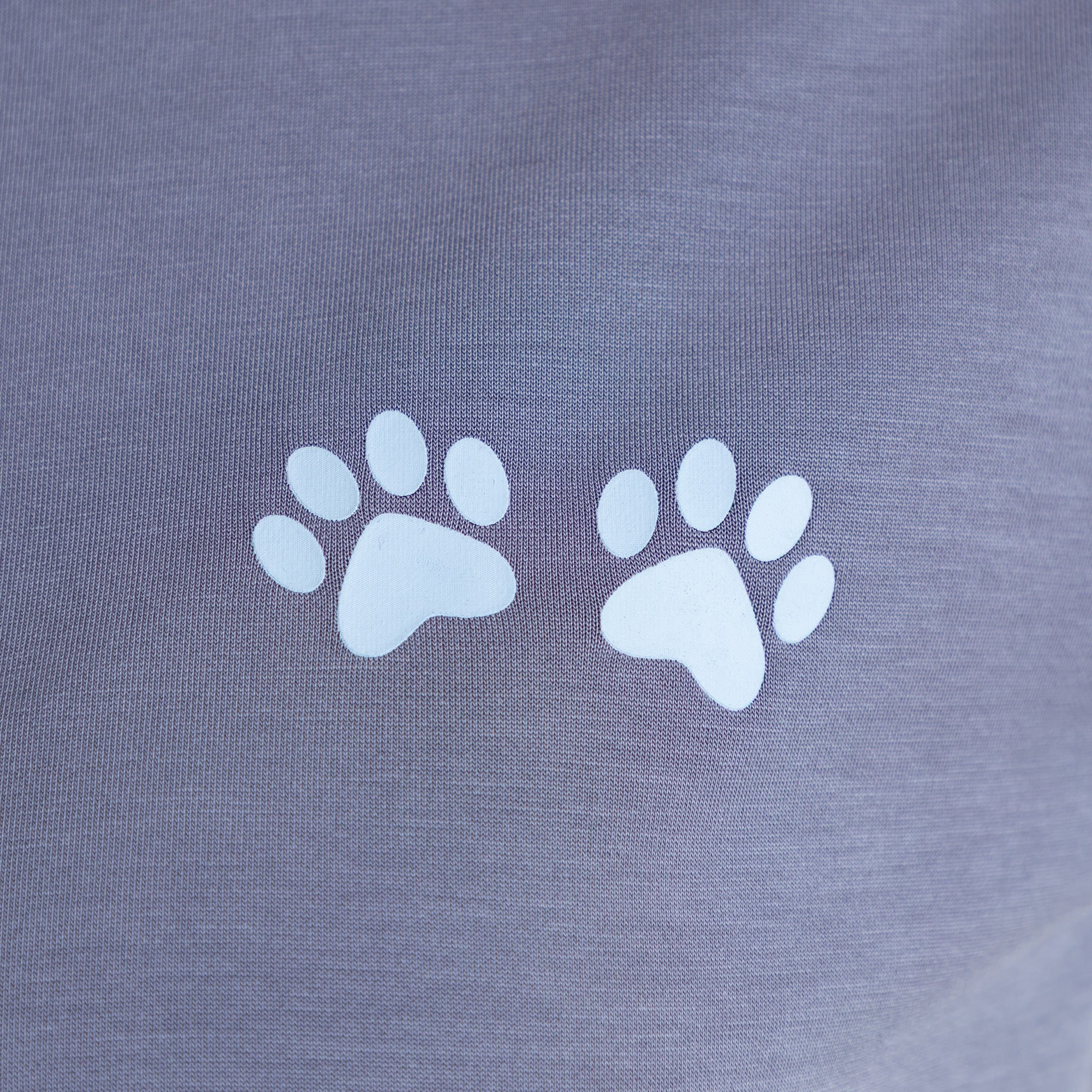 Paw Print Ultra Soft Modal Wrinkle Resistant V-Neck Short Sleeve Tee