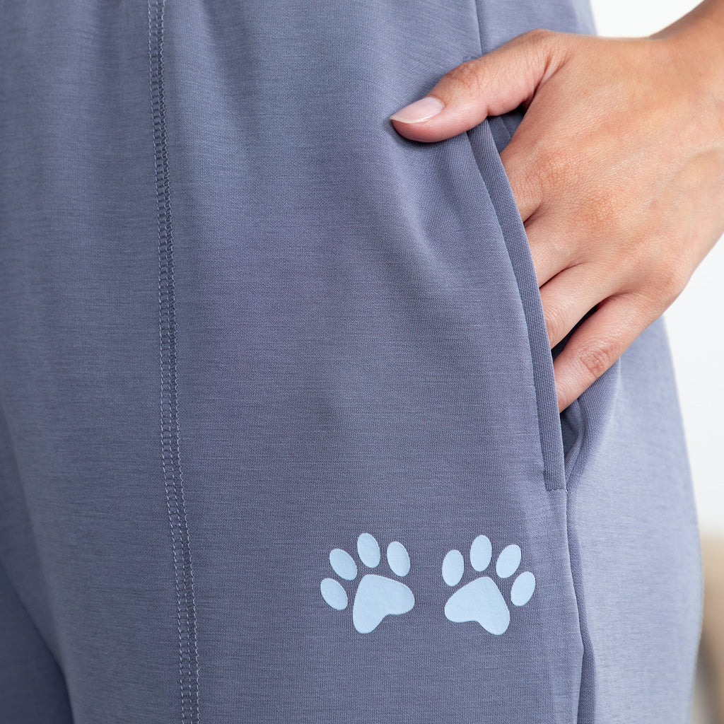 Paw Print Ultra Soft Modal Wrinkle Resistant Shorts with Pockets