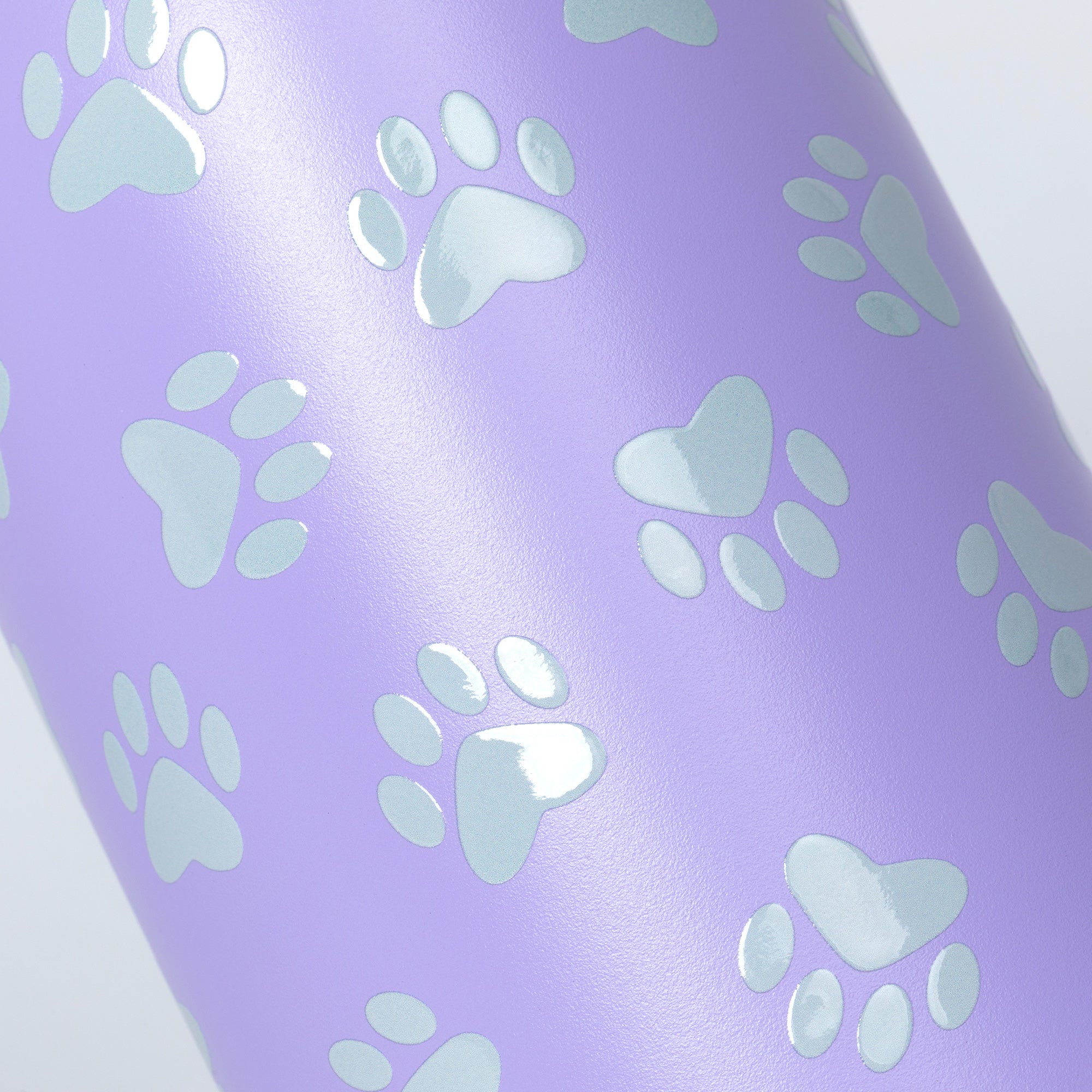 Paw Print Easy Sip Stainless Steel Water Bottle - 32oz