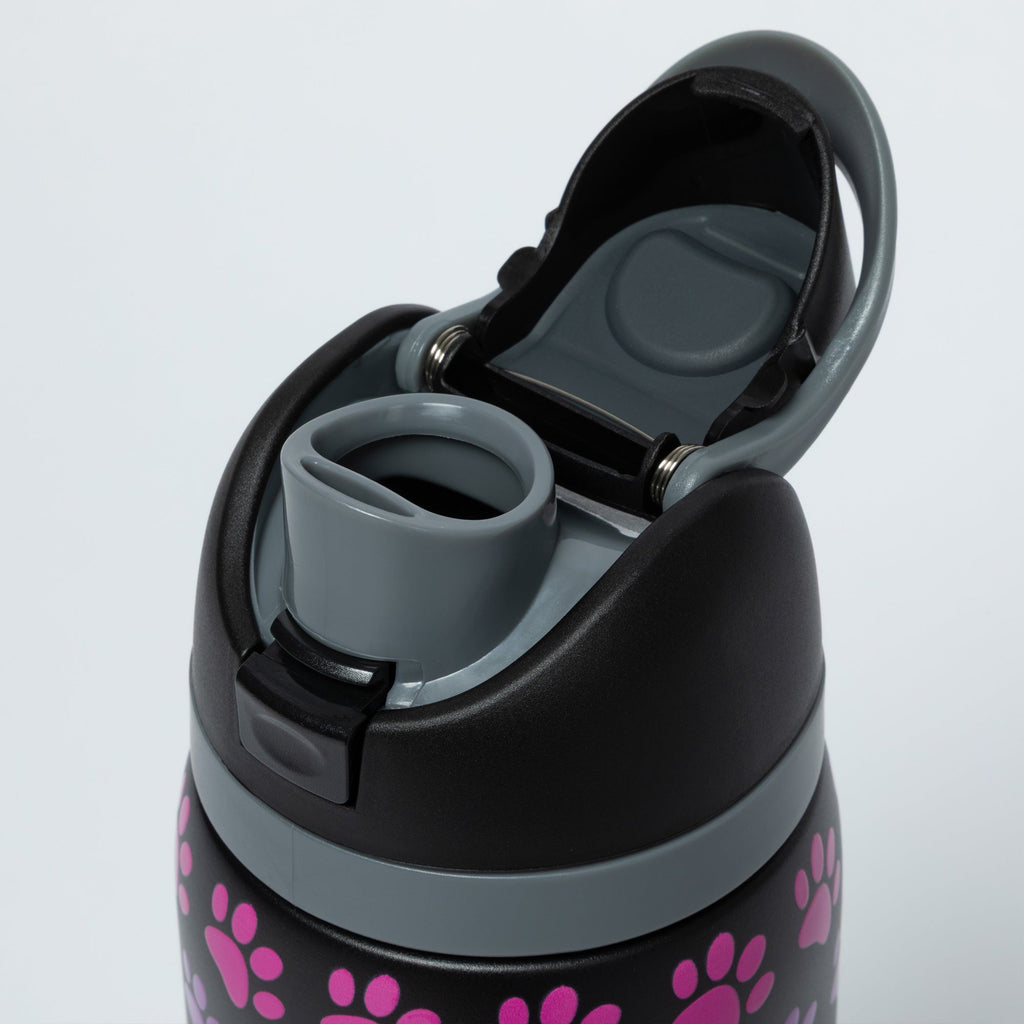 Paw Print Easy Sip Stainless Steel Water Bottle - 32oz
