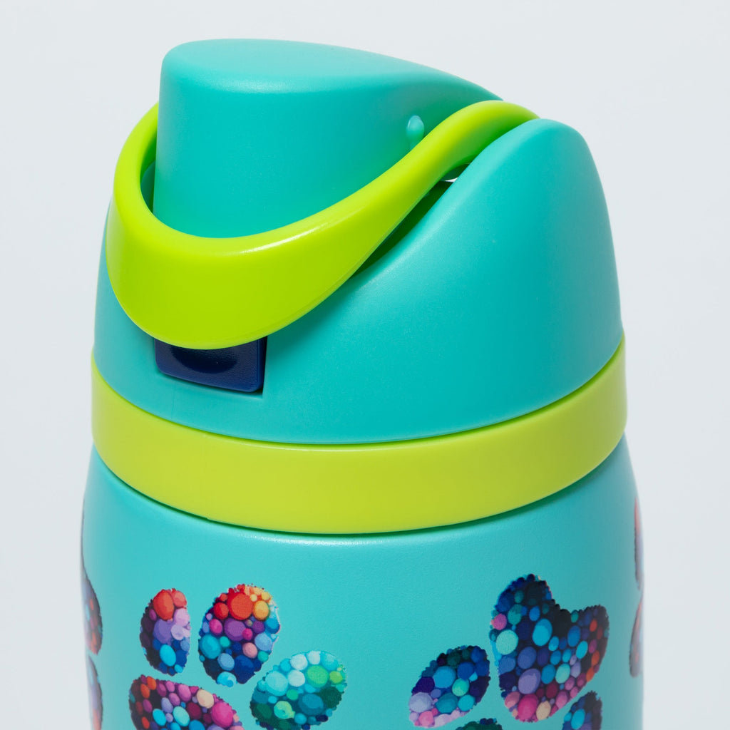Paw Print Easy Sip Stainless Steel Water Bottle - 32oz