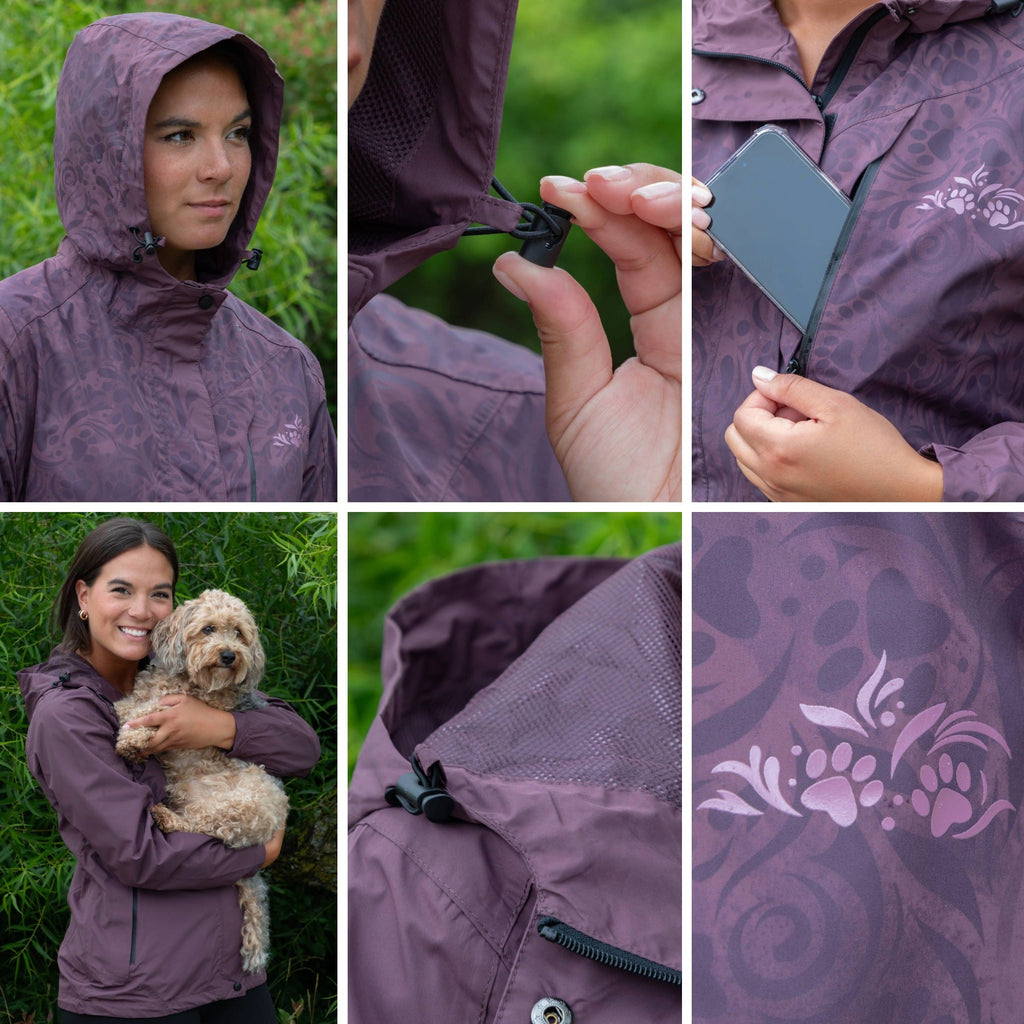 Paw Symphony Magical Print Rain Jacket