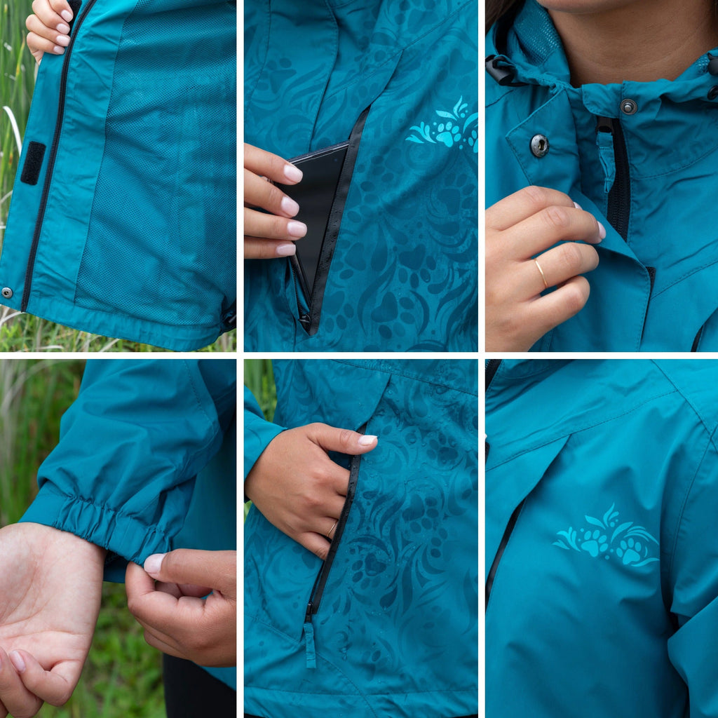 Paw Symphony Magical Print Rain Jacket