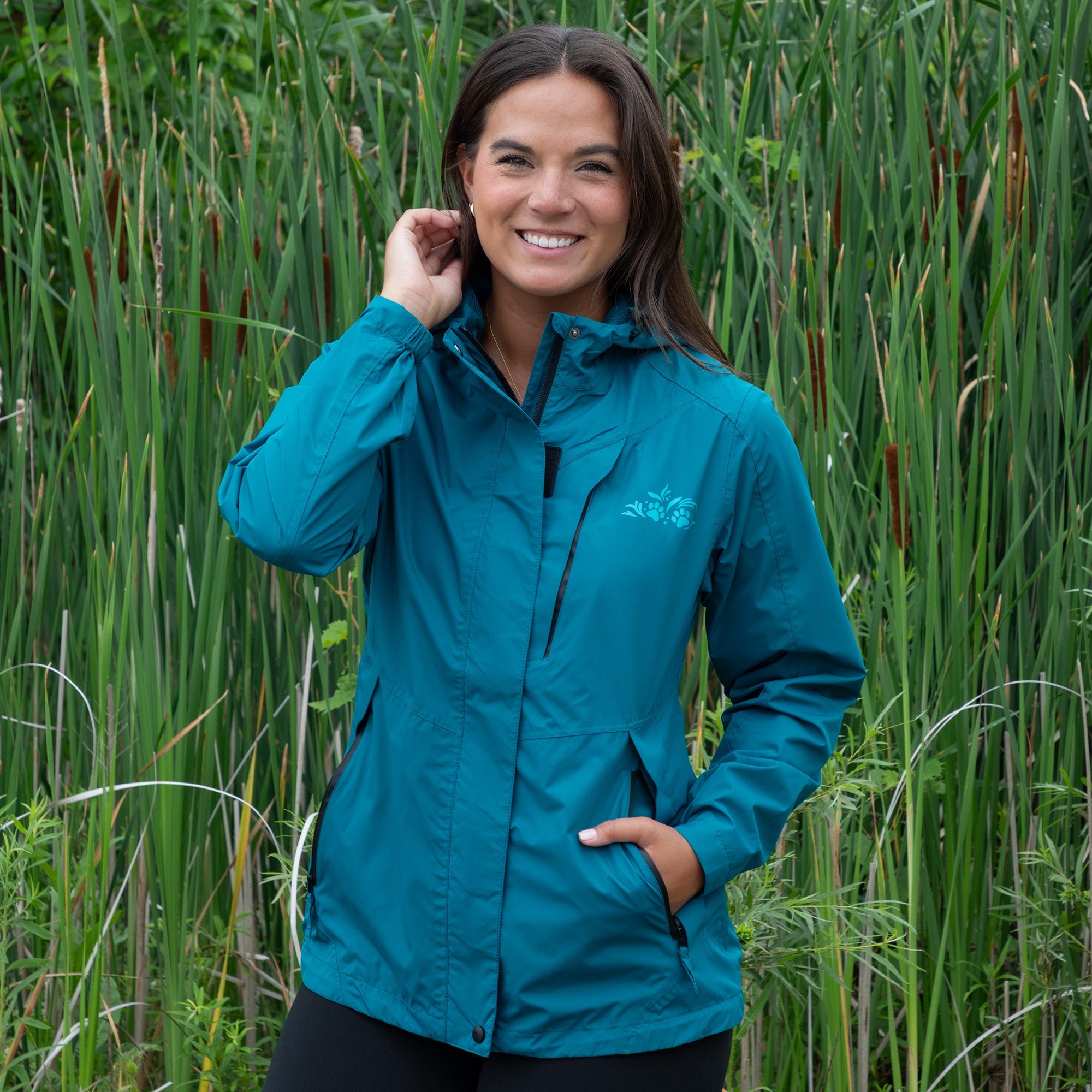 Paw Symphony Magical Print Rain Jacket
