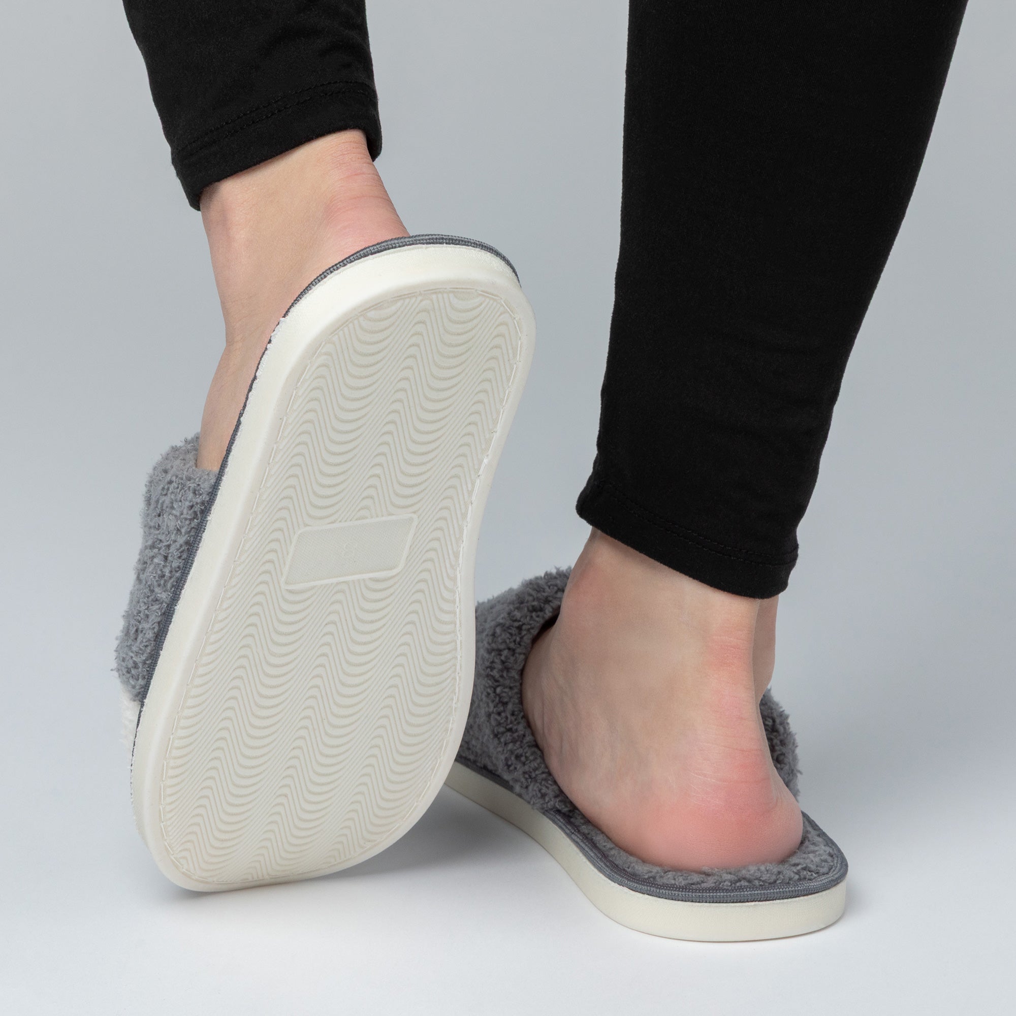 Cat Paw Fuzzy Fleece Slide Slippers