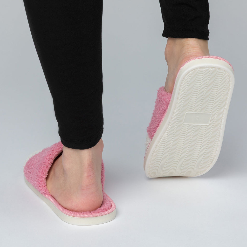Cat Paw Fuzzy Fleece Slide Slippers