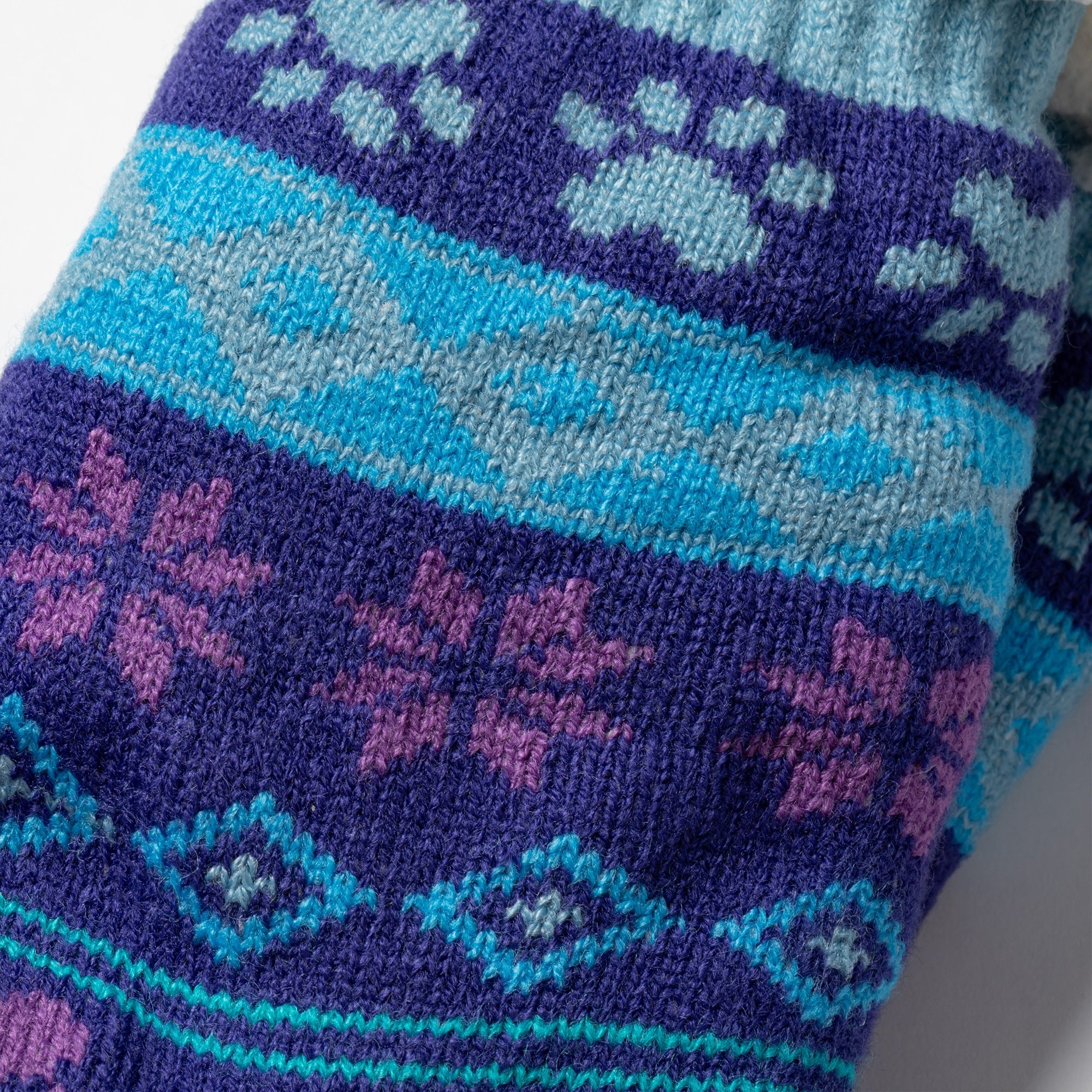 Sherpa Fleece-Lined Paw Print Cabin Slipper Socks