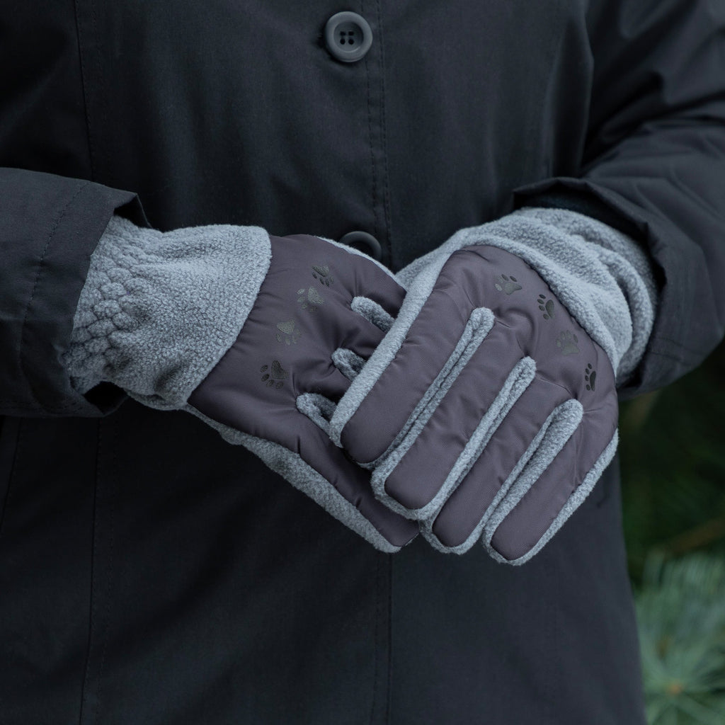 Walking Paws Polar Fleece Touch Screen Gloves