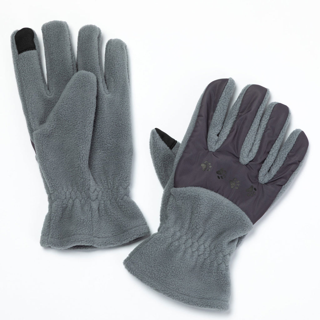 Walking Paws Polar Fleece Touch Screen Gloves