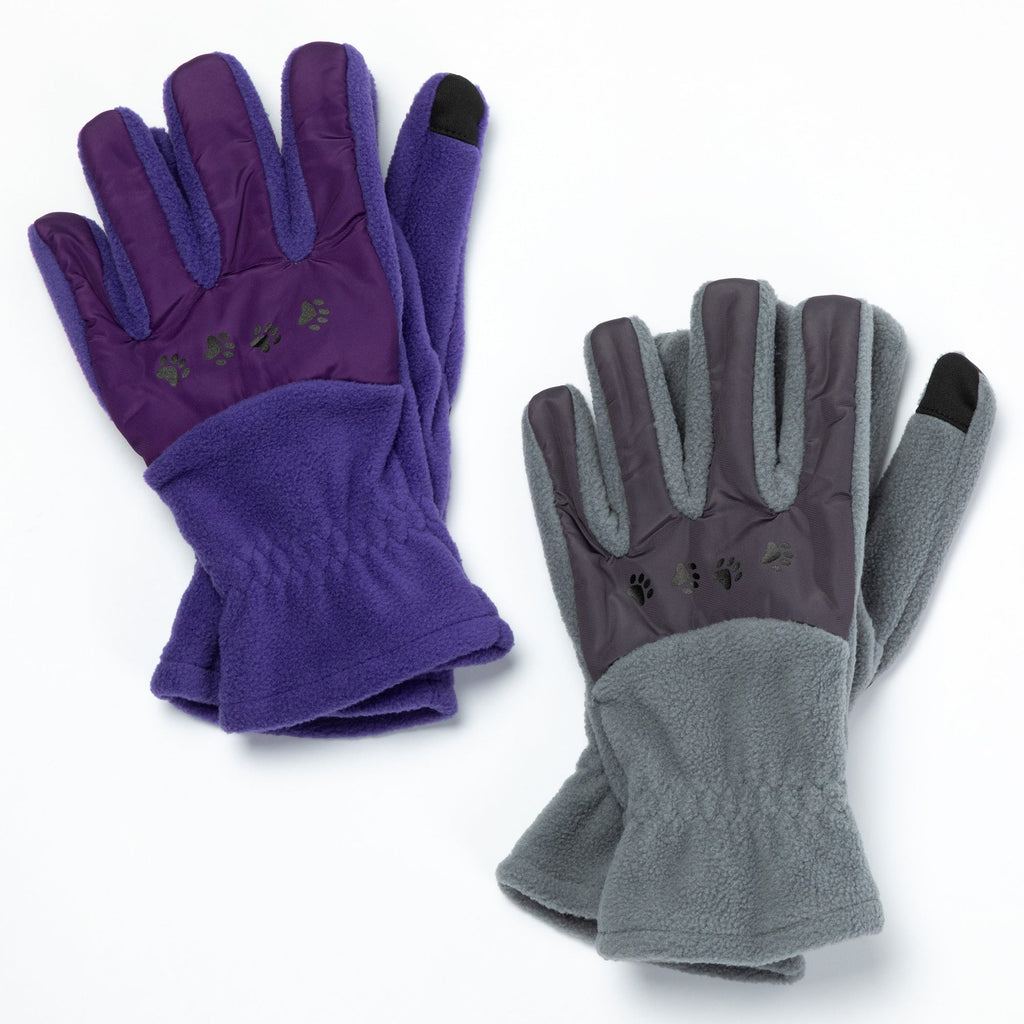 Walking Paws Polar Fleece Touch Screen Gloves