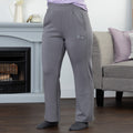Paw Print Side Panel Flare Pants with Pockets