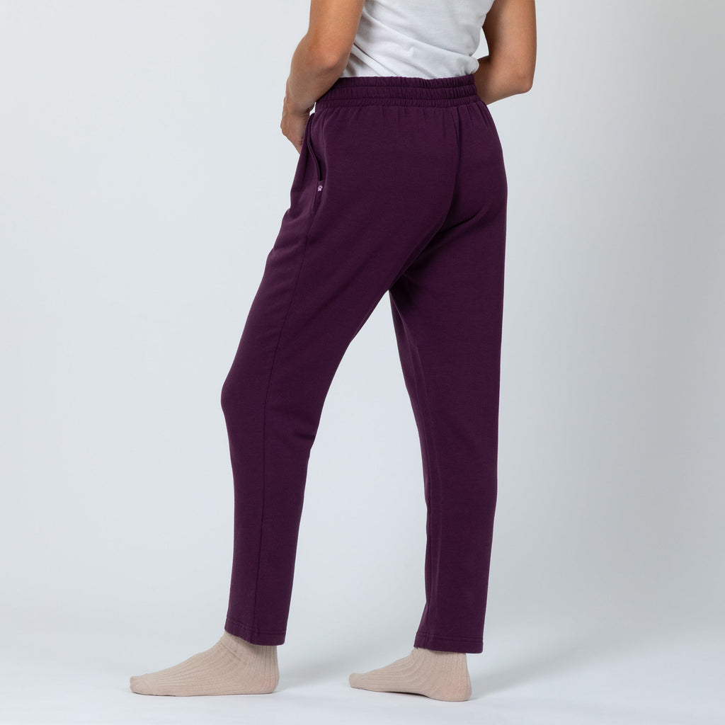 Paw Print Pleated Panel Casual Pants with Pockets
