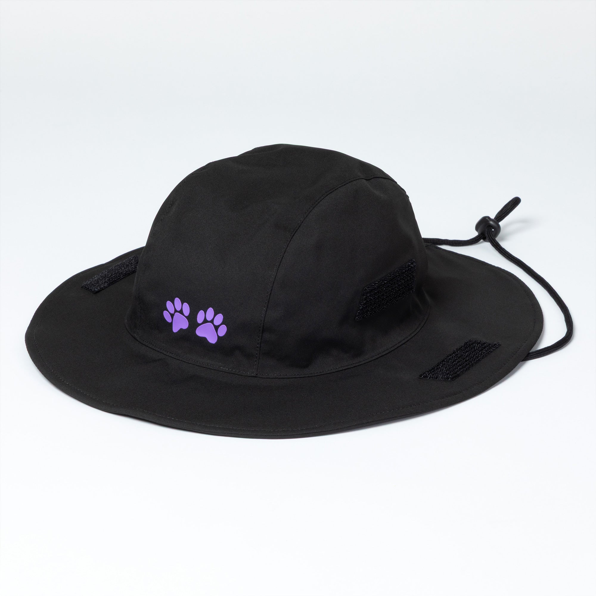 Paw Print UPF 50+ Wide Brim Rain Hat with Adjustable Sides