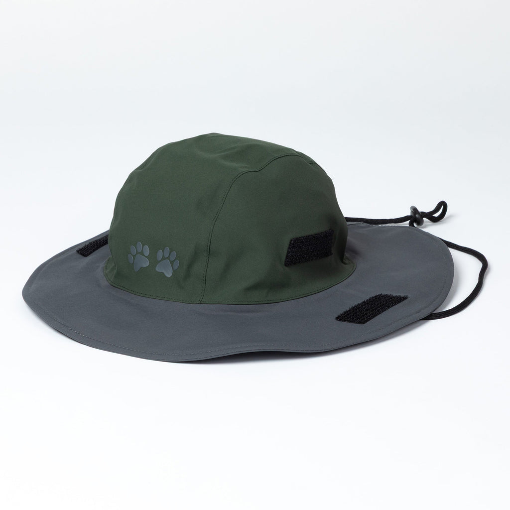 Paw Print UPF 50+ Wide Brim Rain Hat with Adjustable Sides