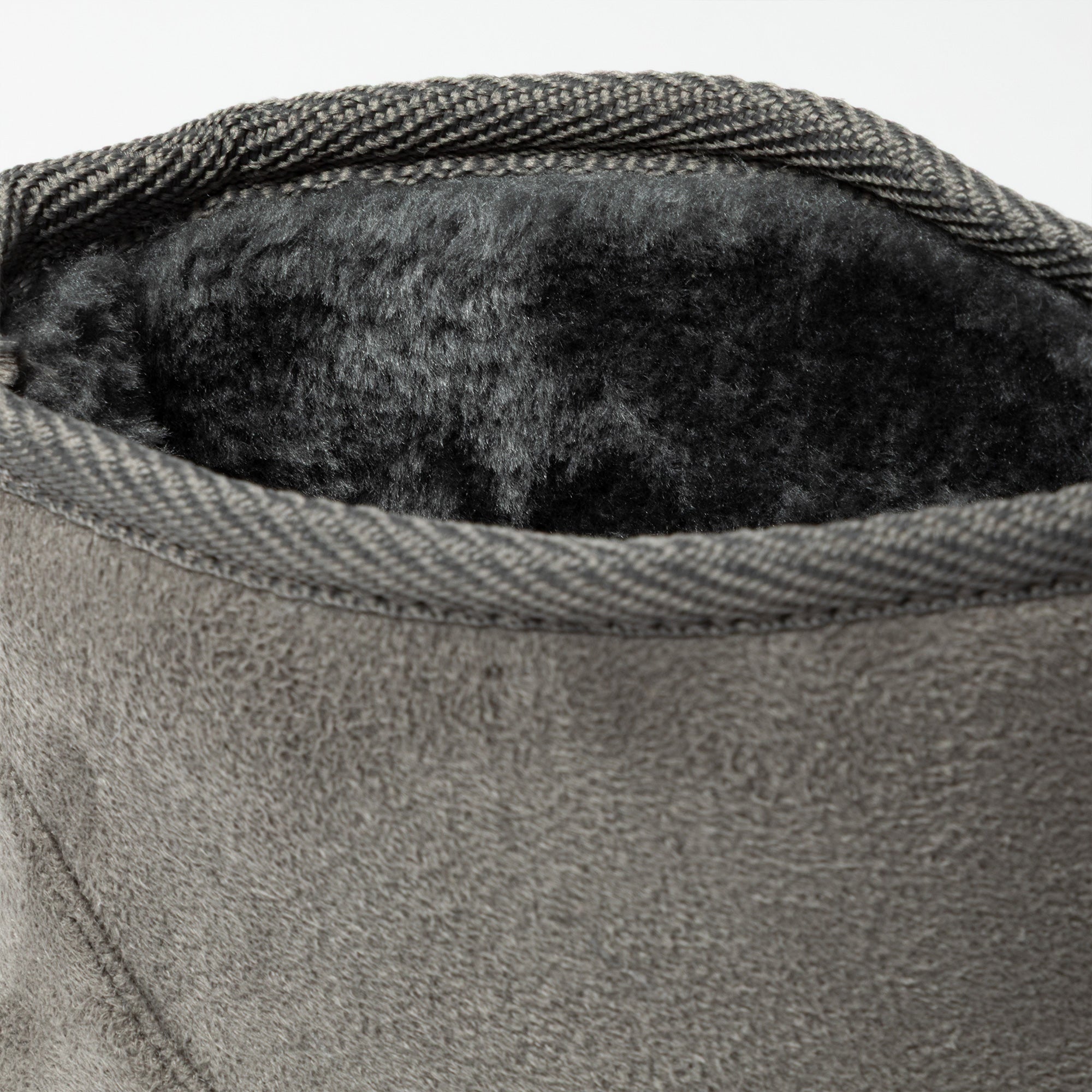 Paw Print Slide-in Lightweight Faux Fur Lined Ankle Boots
