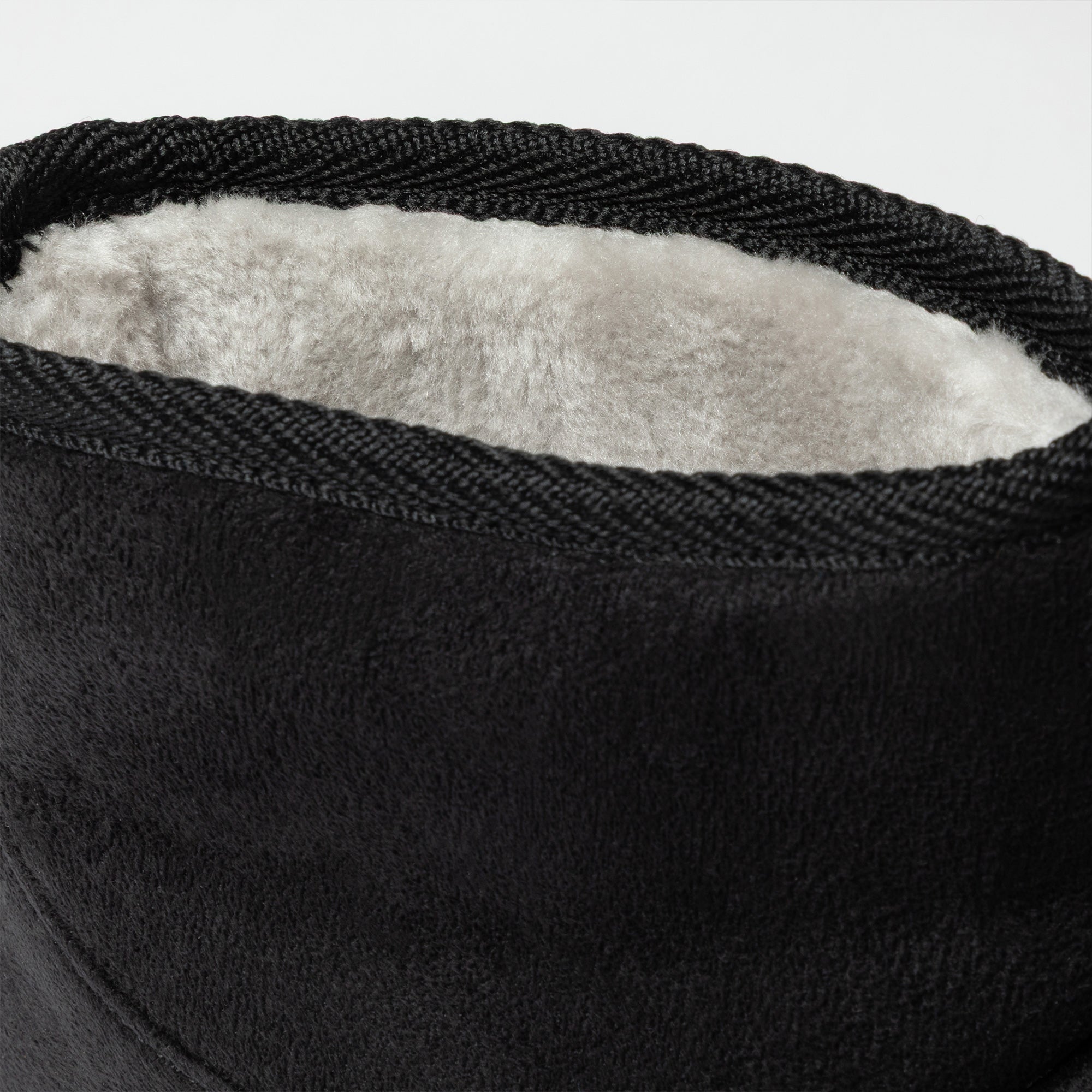 Paw Print Slide-in Lightweight Faux Fur Lined Ankle Boots