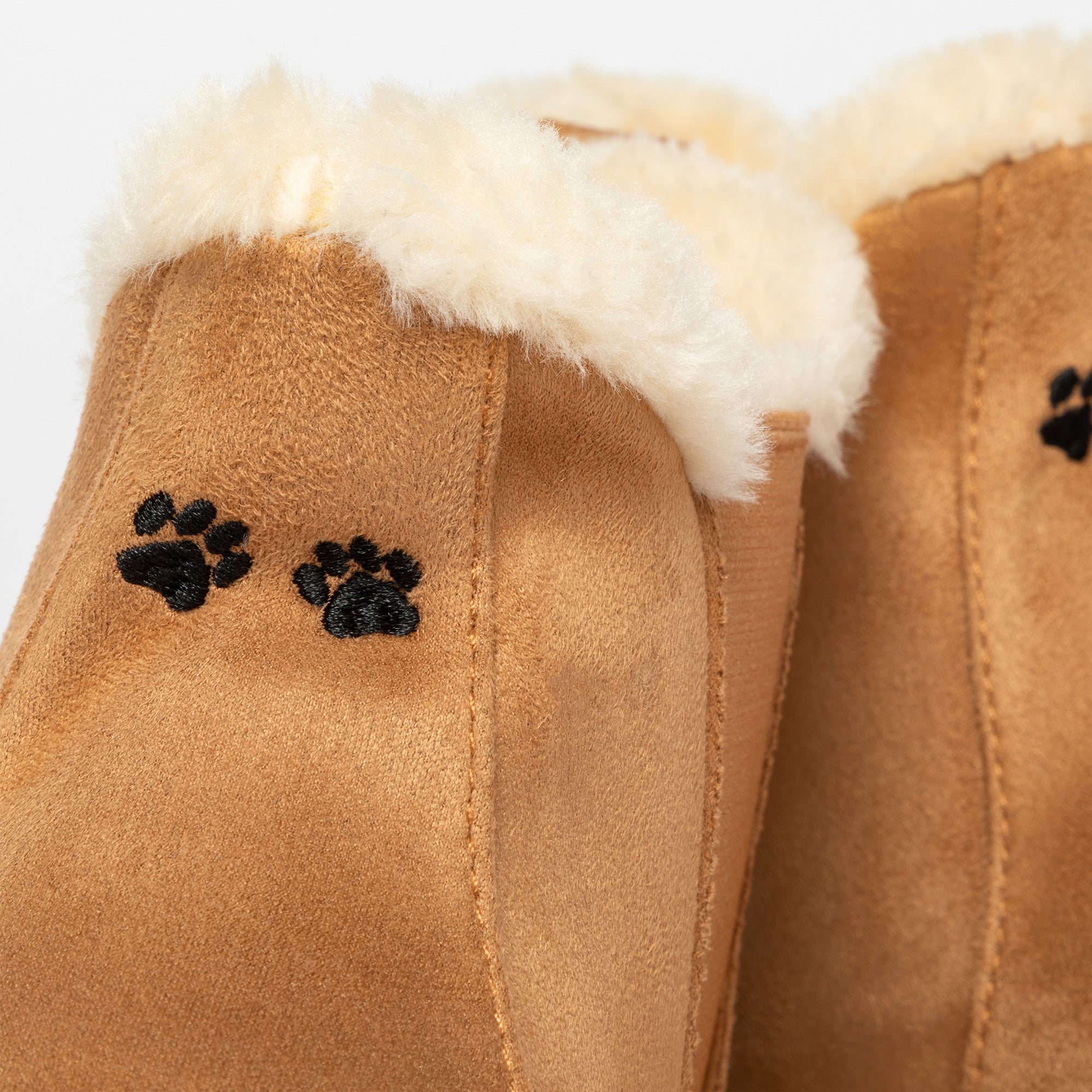 Paw Print Faux Suede Chelsea Boots