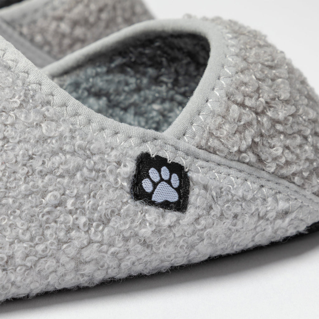 Paw Print Faux Shearling Lightweight Slippers