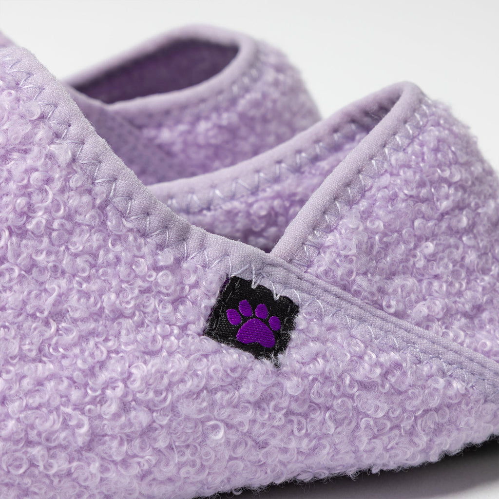 Paw Print Faux Shearling Lightweight Slippers