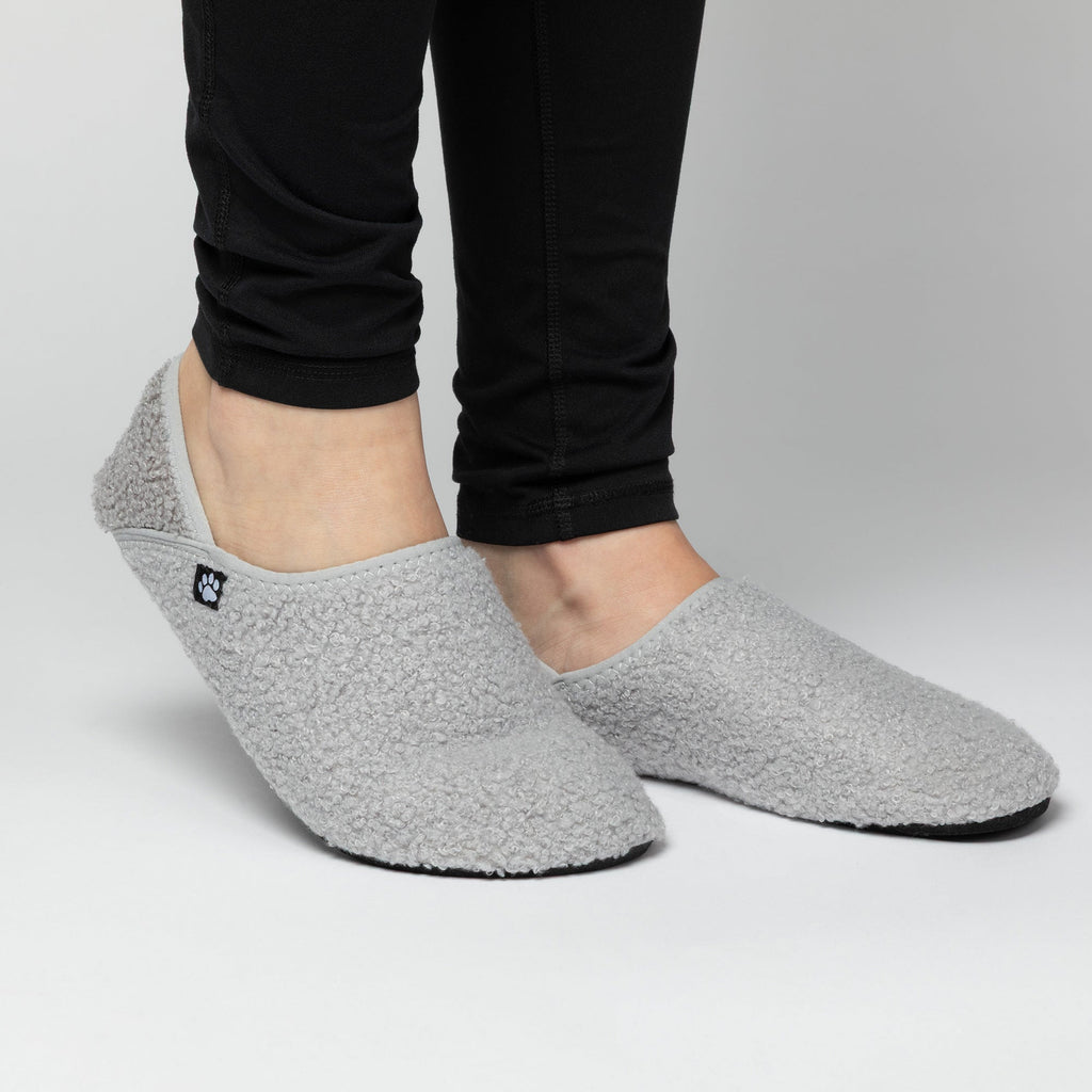 Paw Print Faux Shearling Lightweight Slippers