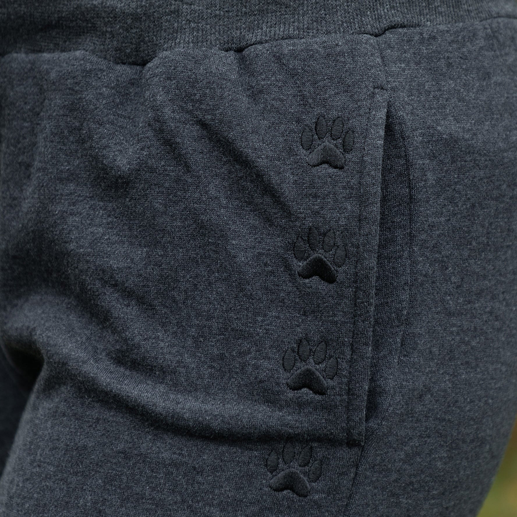 Path of Paws Embroidered Straight Leg Sweatpants