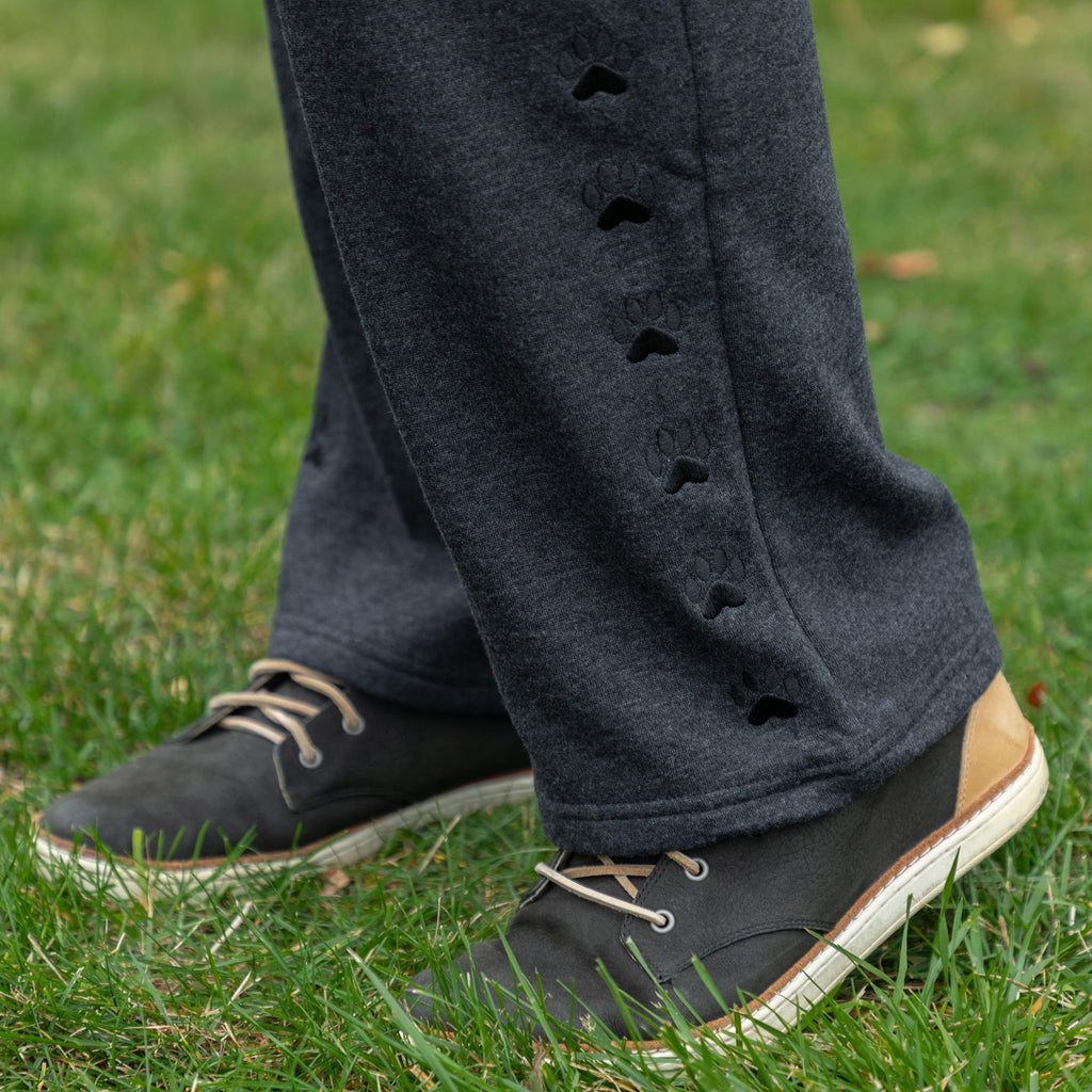 Path of Paws Embroidered Straight Leg Sweatpants