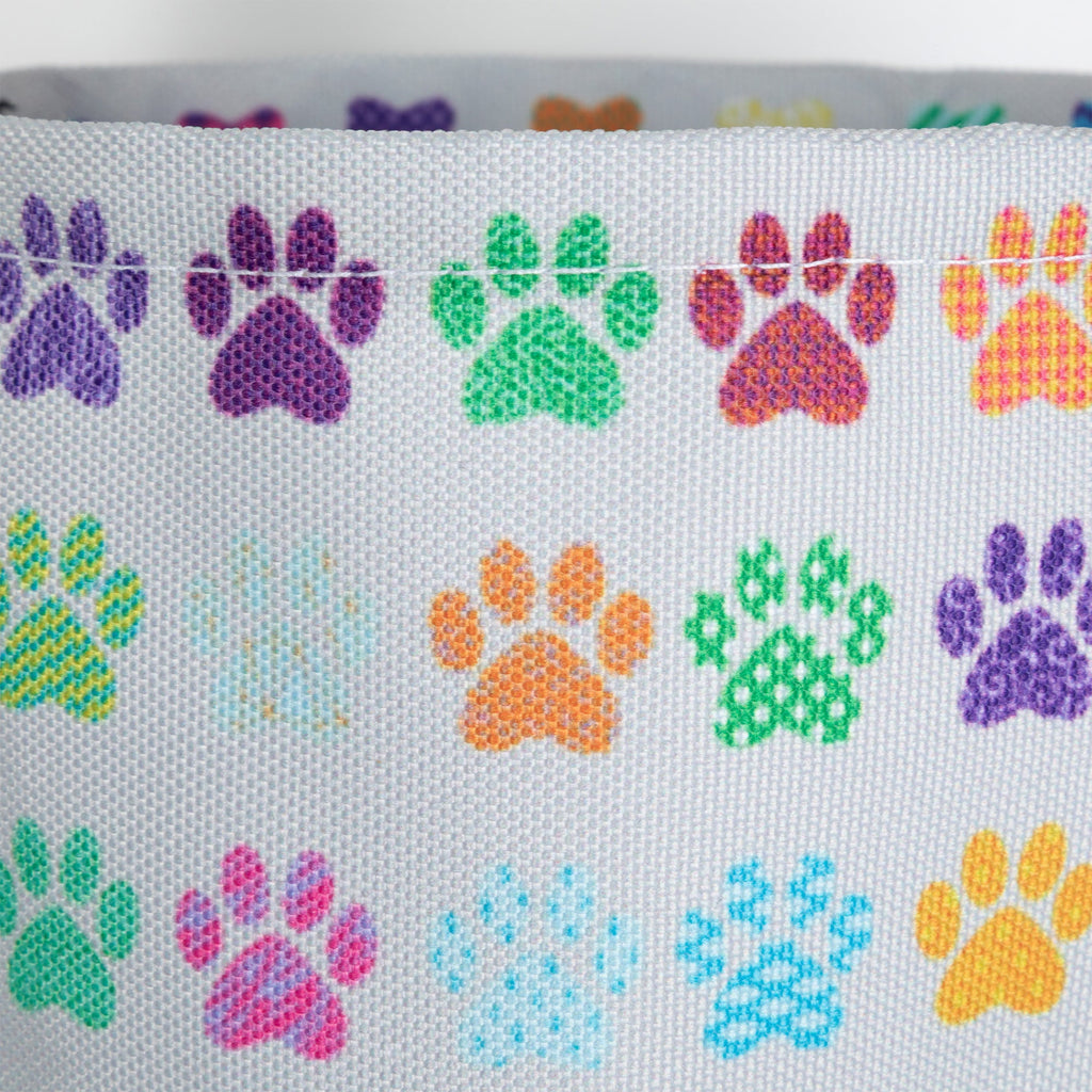 Paw Print Lightweight Foldable Car Trash Can