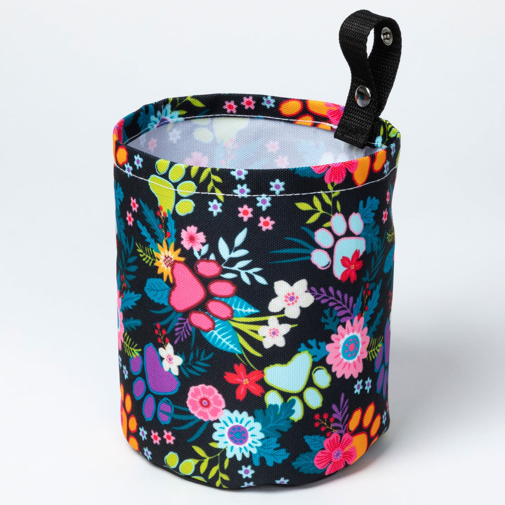 Paw Print Lightweight Foldable Car Trash Can