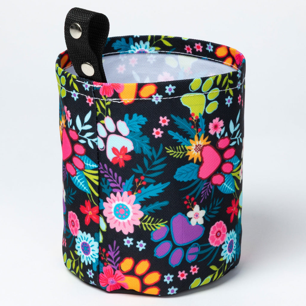 Paw Print Lightweight Foldable Car Trash Can