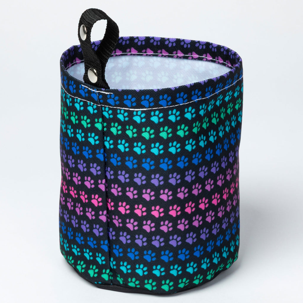 Paw Print Lightweight Foldable Car Trash Can