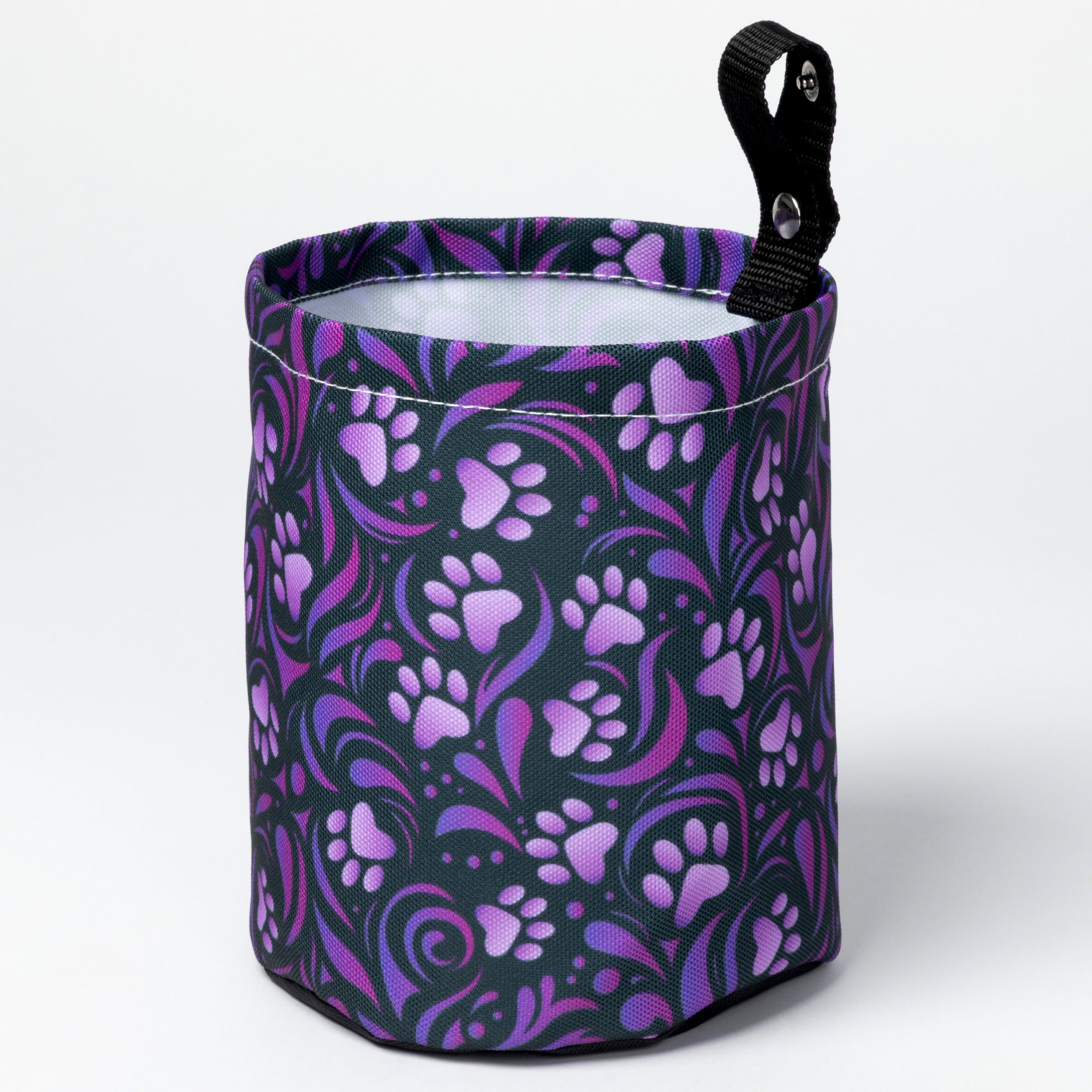 Paw Print Lightweight Foldable Car Trash Can