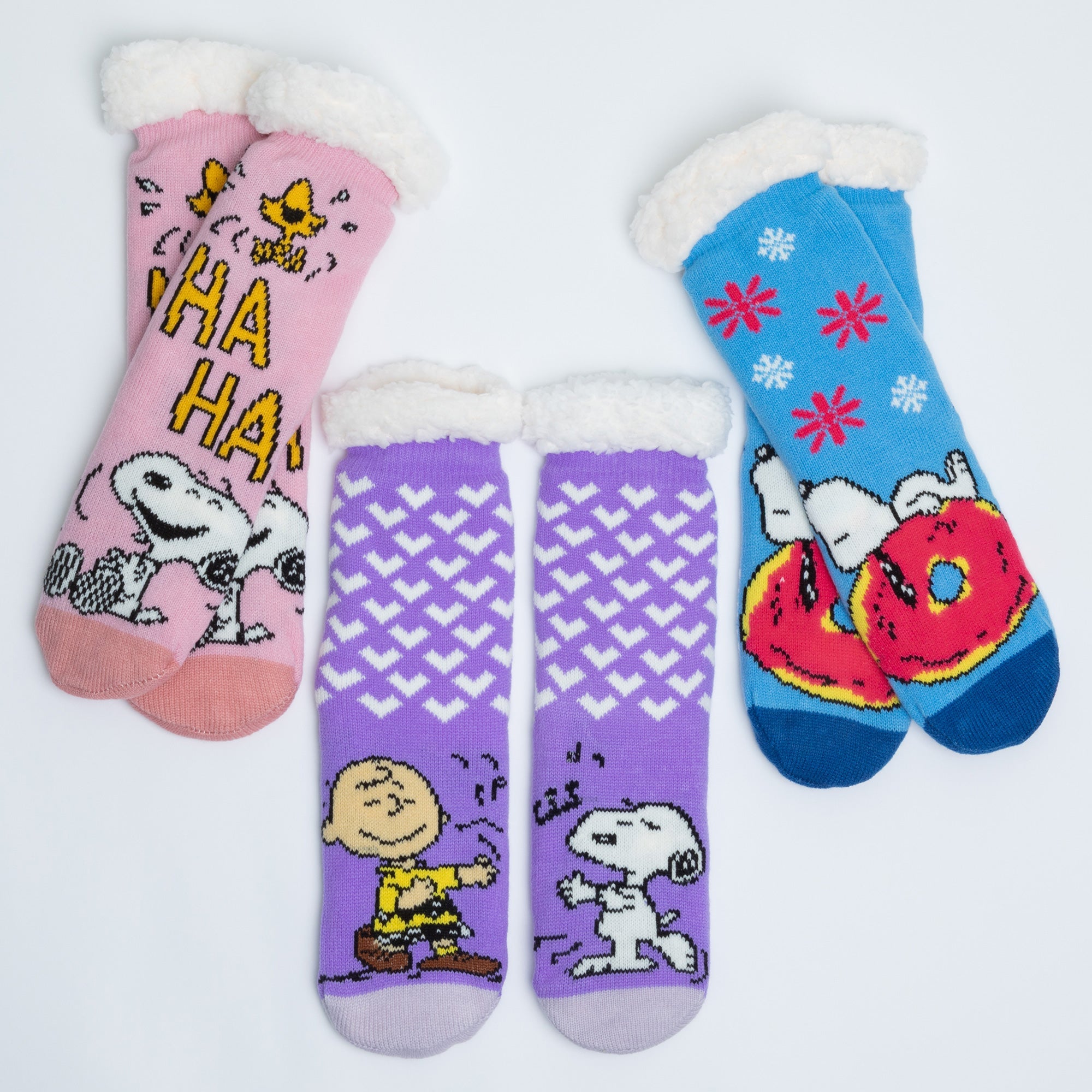 Peanuts Sherpa Lined Slipper Socks