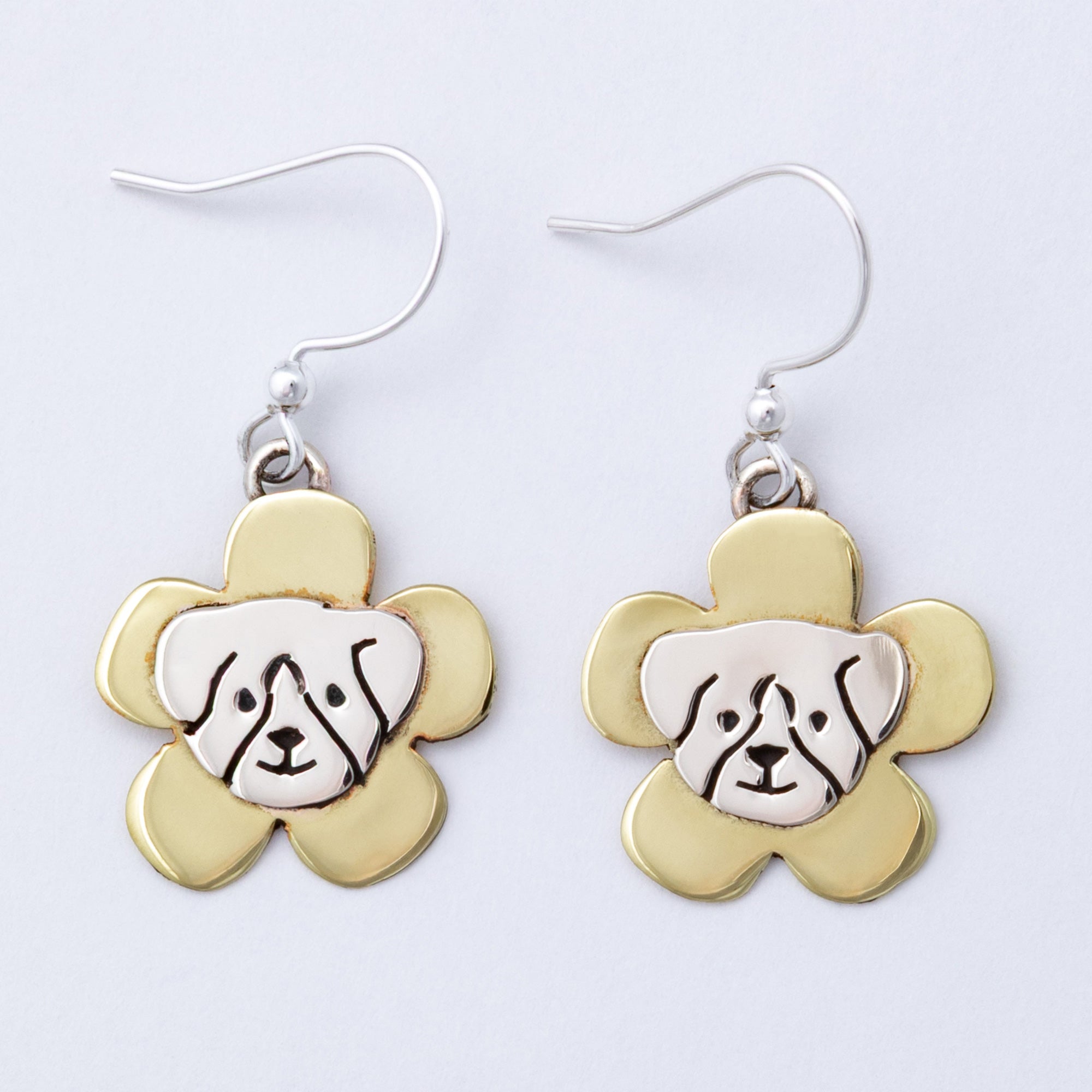 Cat & Dog Mixed Metal Earrings | Handmade, Fair Trade