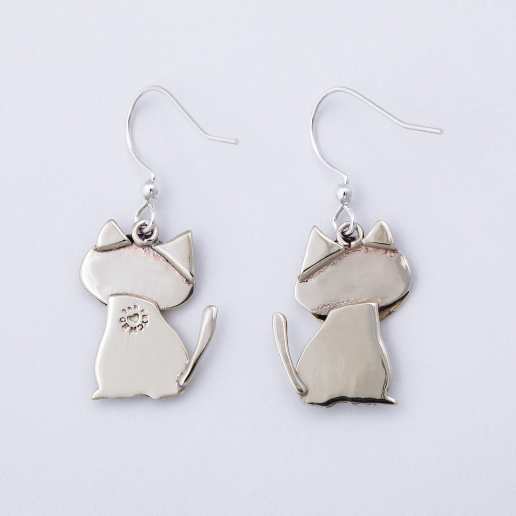 Cat & Dog Mixed Metal Earrings | Handmade, Fair Trade