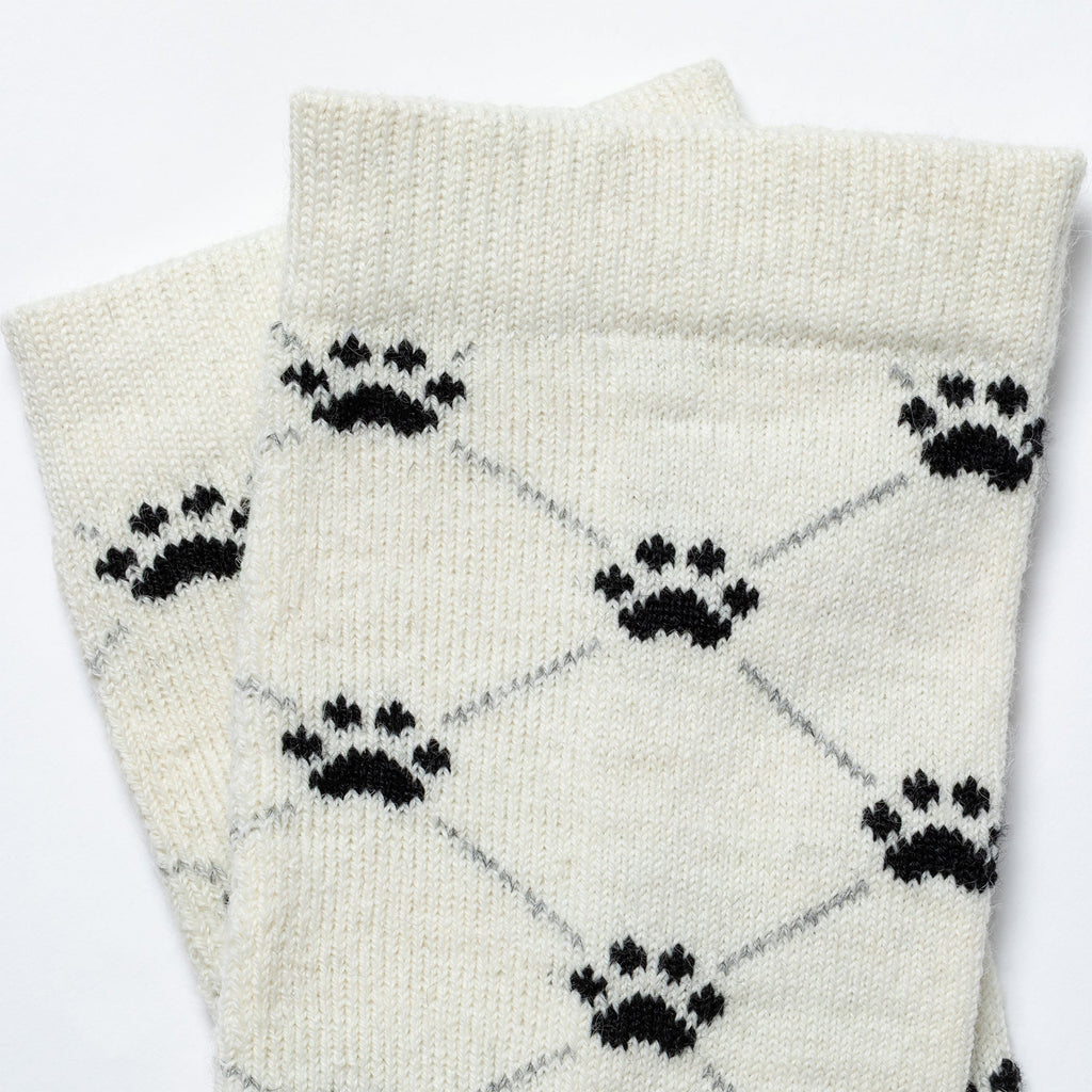 Argyle Paws Alpaca Crew Socks