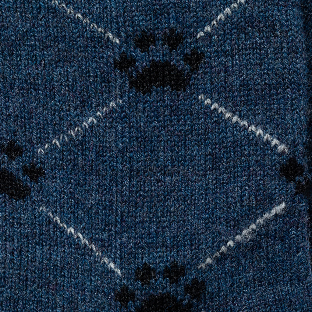 Argyle Paws Alpaca Crew Socks