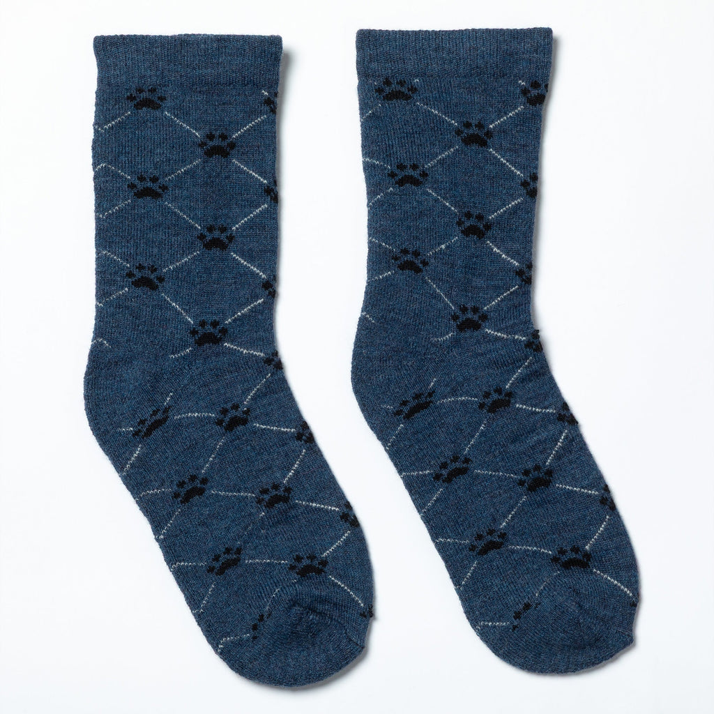 Argyle Paws Alpaca Crew Socks
