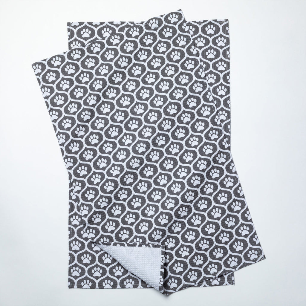 Inspired by Paws Waffle Weave Kitchen Towel - Set of 2