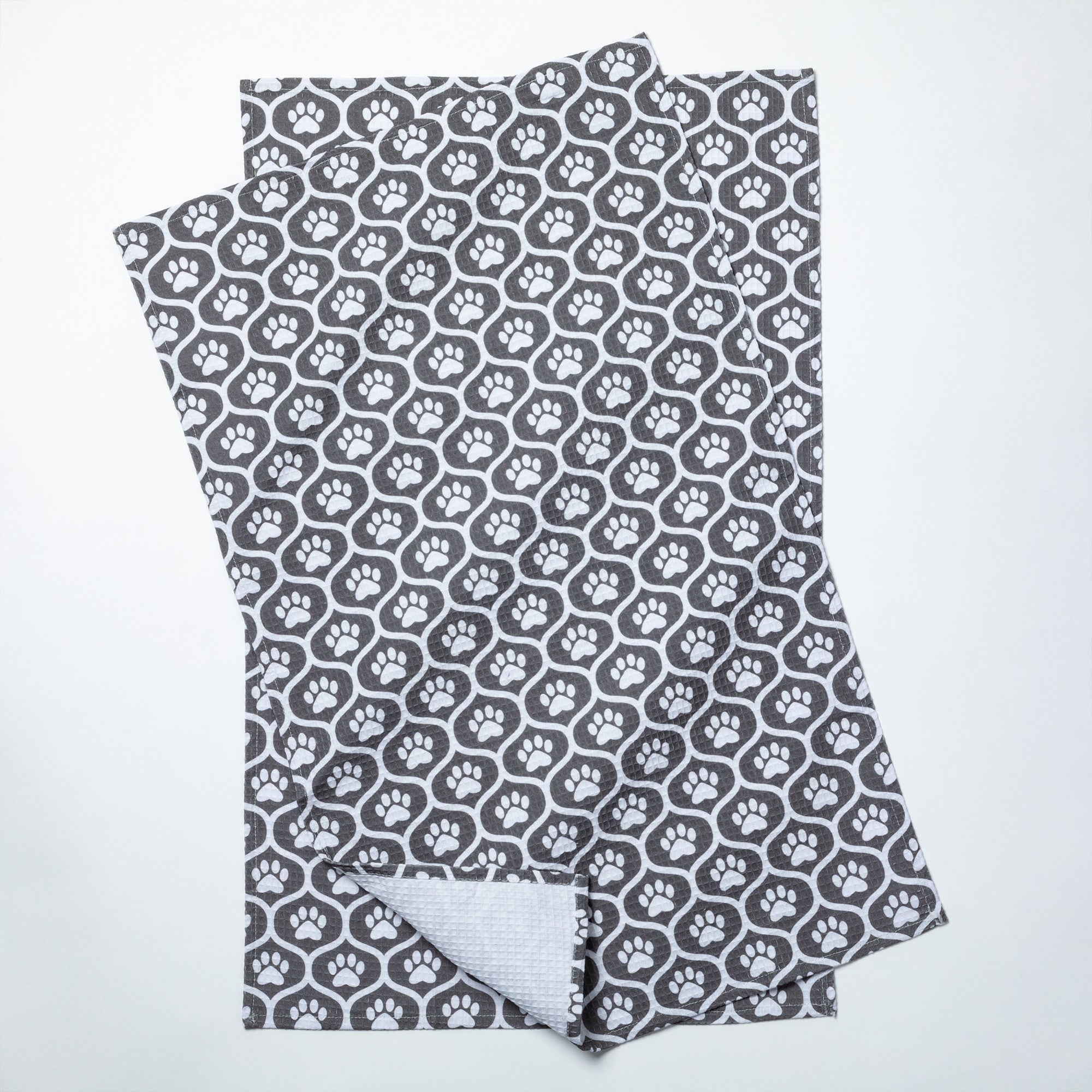 Inspired by Paws Waffle Weave Kitchen Towel - Set of 2