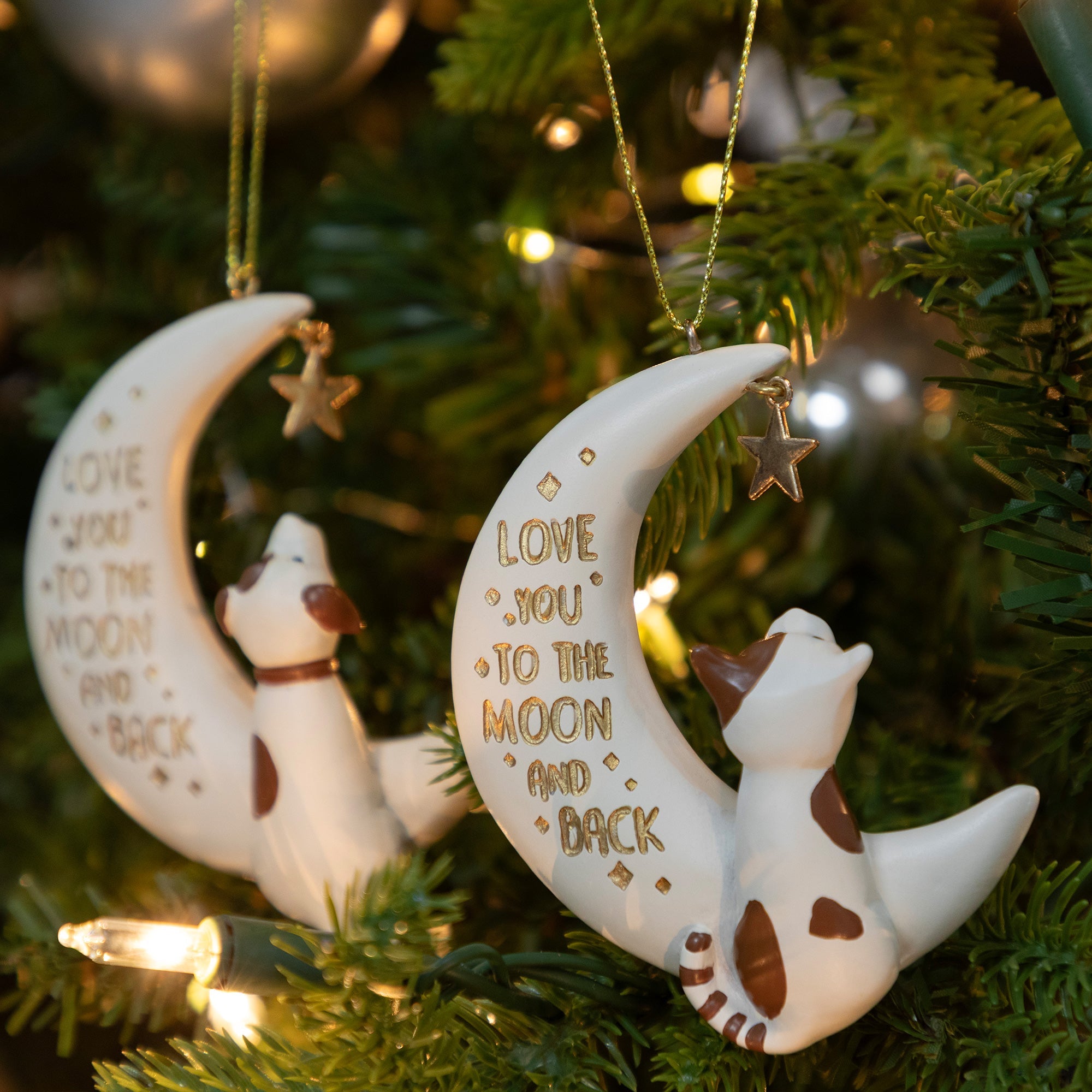 Love You to the Moon & Back Pet Lover Ornament