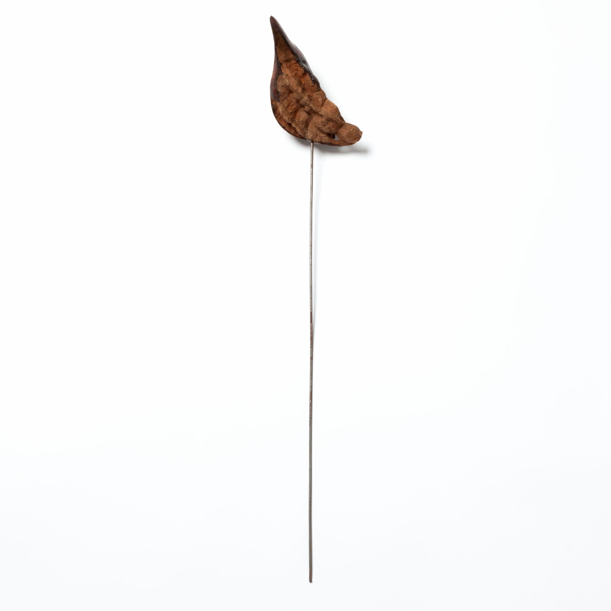 Hand-Carved Serpentine Stone Bird Garden Stake