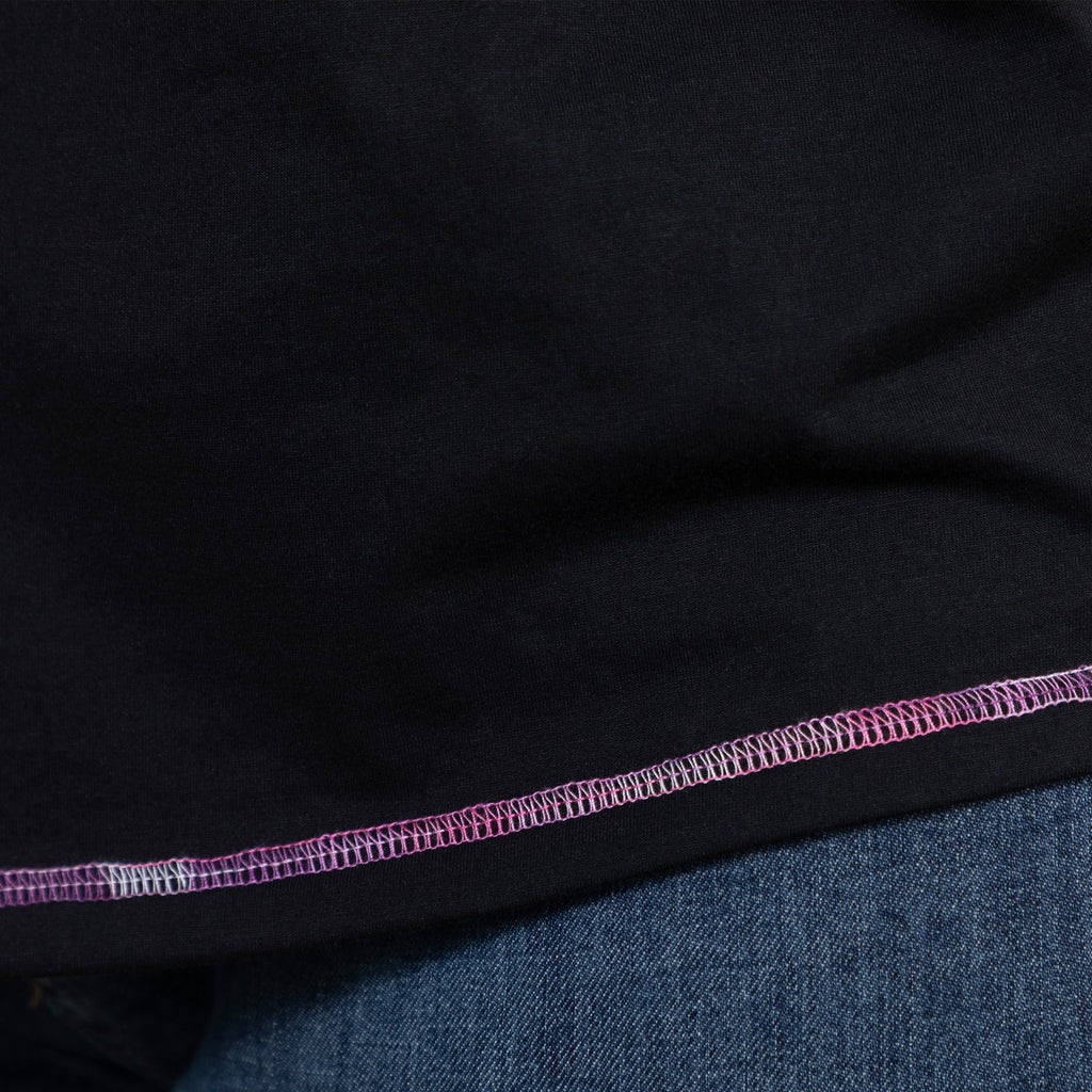 Soft Steps Paw Print Contrast Stitch Tee