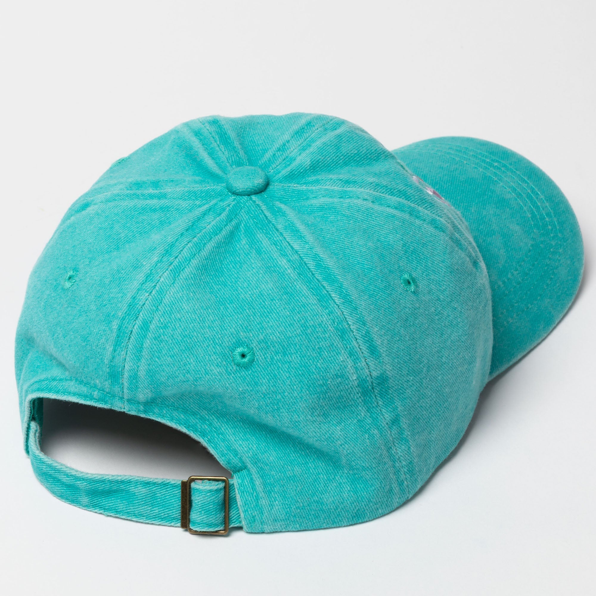 Paw & Floral Soft Distressed Cotton Baseball Cap