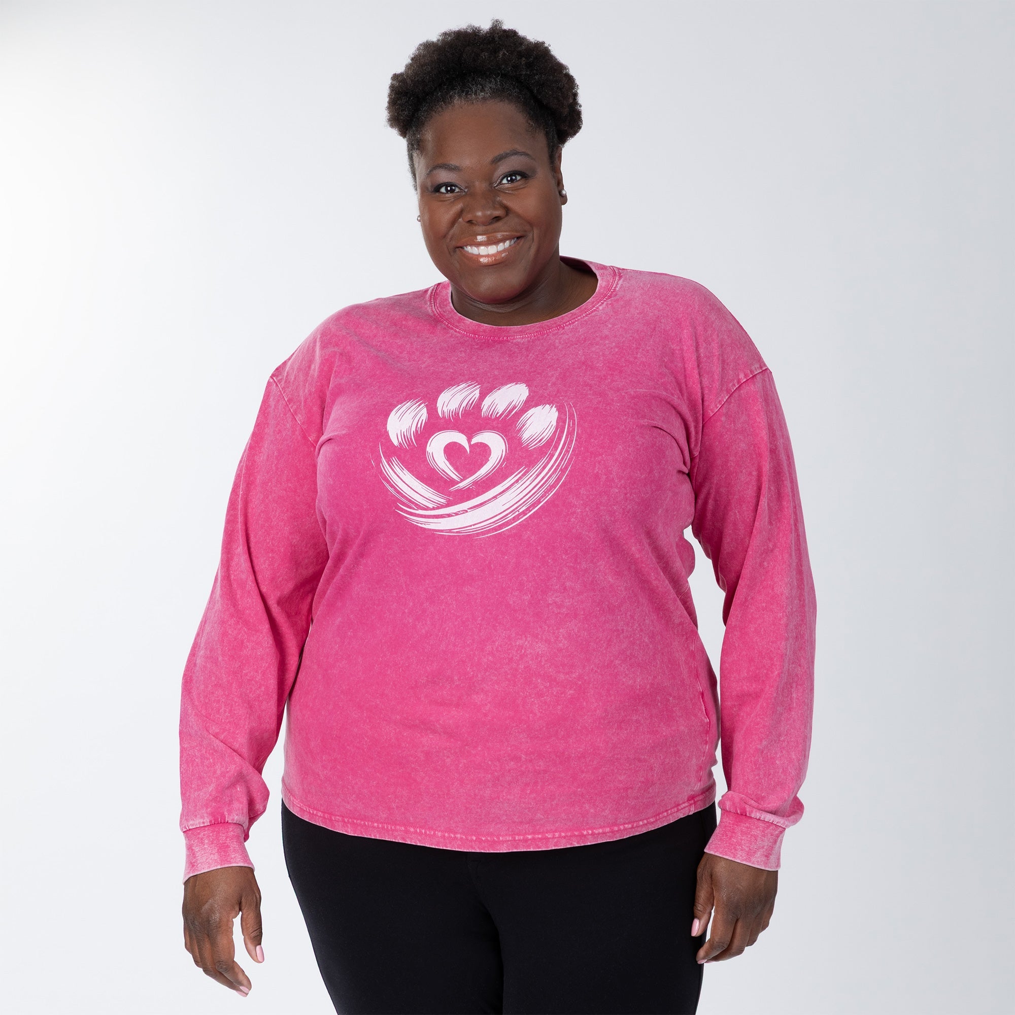 Paw of Love Mineral Wash Long Sleeve Tee